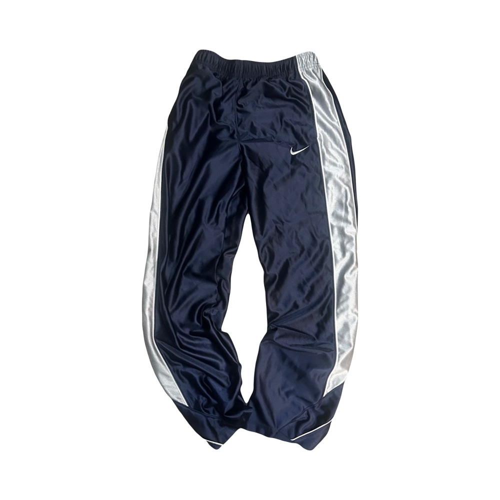Boys Vintage Nike Sweatpants Navy/White Size XL Y2K